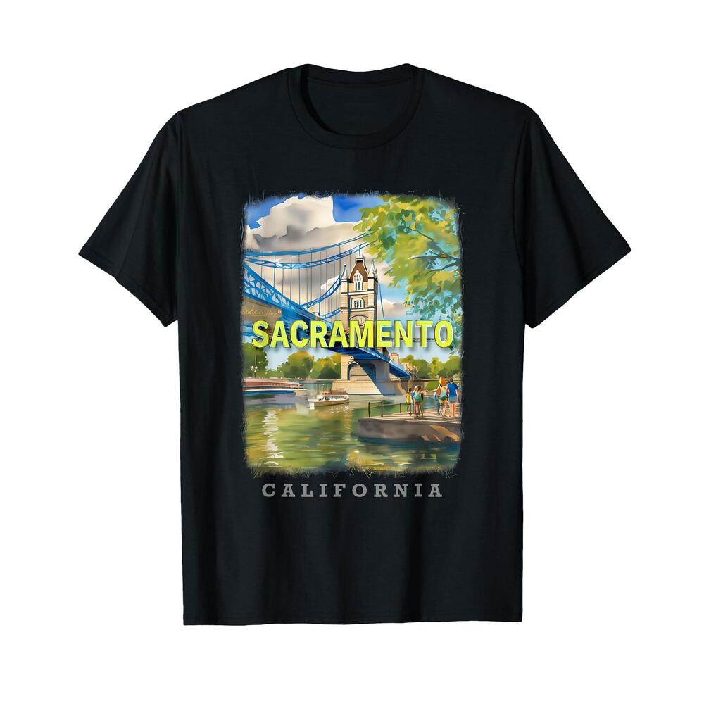 Sacramento California Ca Riverfront Charm Sd646 T-Shirt